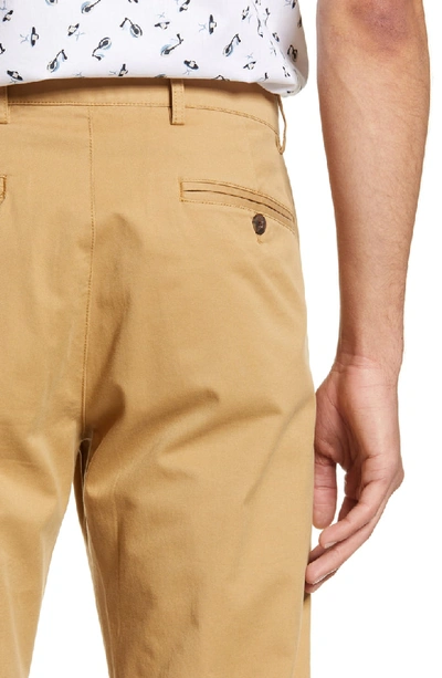Shop Club Monaco Connor Slim Fit Stretch Cotton Chino Pants In Dark Khaki