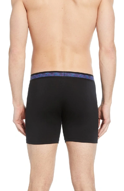 Shop Saxx Ultra Boxer Briefs In Black With Space Dye