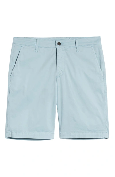 Shop Ag 'griffin' Chino Shorts In Distilled Blue