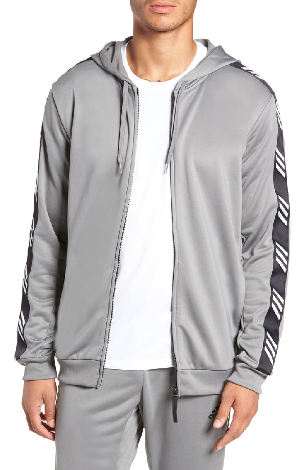 Adidas Originals Technical Zip Hoodie In Grey Three F17 | ModeSens