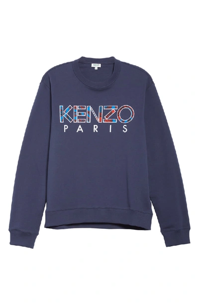 Shop Kenzo Logo Sweatshirt In Ink