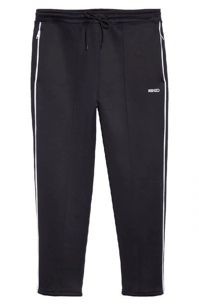 Shop Kenzo Drawstring Jogger Pants In Black