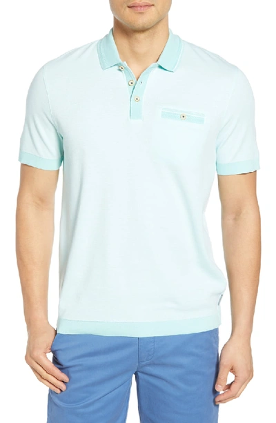 Shop Ted Baker Troop Slim Fit Polo In Mint