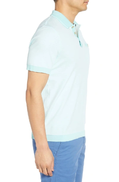 Shop Ted Baker Troop Slim Fit Polo In Mint