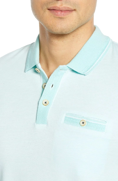 Shop Ted Baker Troop Slim Fit Polo In Mint