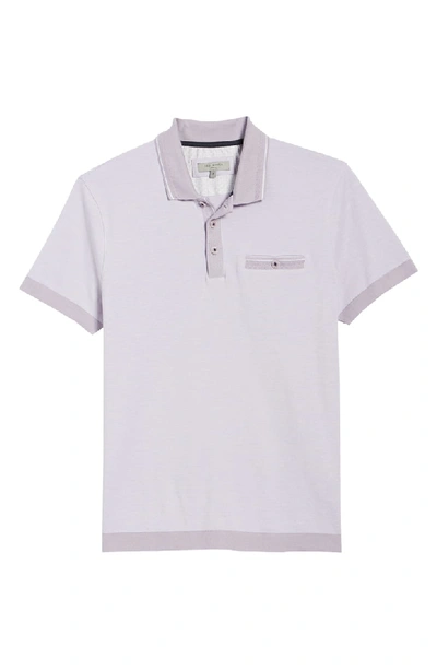 Shop Ted Baker Troop Slim Fit Polo In Lilac