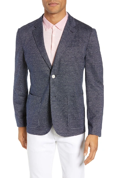 Shop Good Man Brand Slim Fit Bird's Eye Knit Sport Coat In Navy