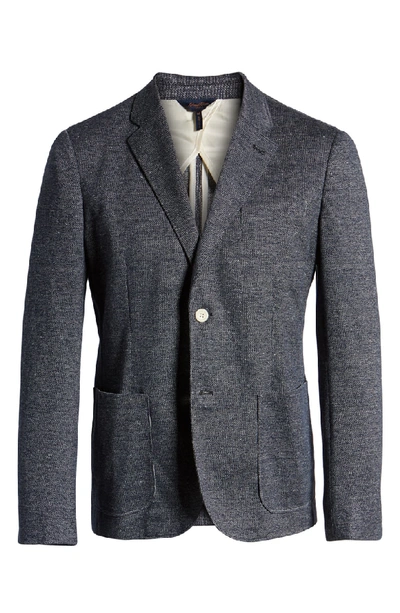 Shop Good Man Brand Slim Fit Bird's Eye Knit Sport Coat In Navy