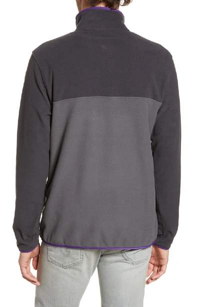 Shop Patagonia Micro-d Snap-t Fleece Pullover In Forge Grey