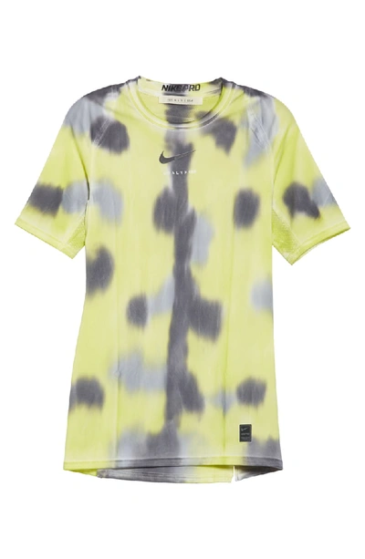 Shop Alyx X Nike Sponge Camo T-shirt In Neon Camo