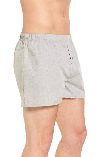 Shop Hanro Fancy Cotton Boxers In Minimal Structure