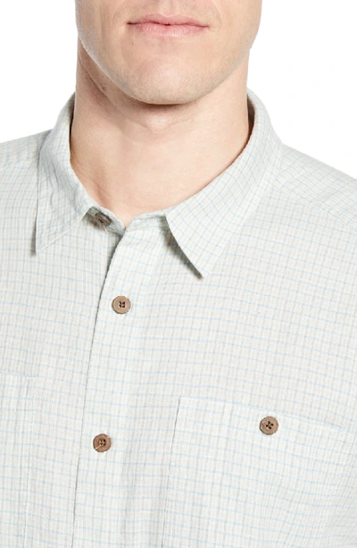 Shop Patagonia Back Step Regular Fit Short Sleeve Shirt In Owens: Atoll Blue