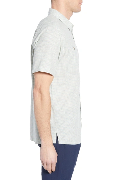 Shop Patagonia Back Step Regular Fit Short Sleeve Shirt In Owens: Atoll Blue