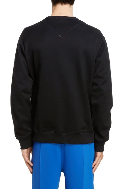 Shop Kenzo Jacquard Logo Sweatshirt In Black