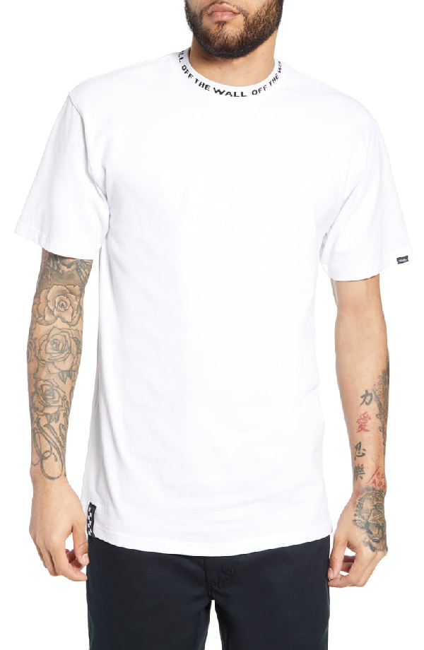 vans off the wall white t shirt