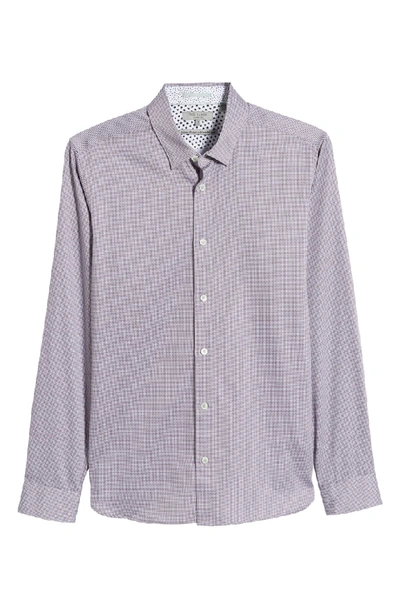 Shop Ted Baker Bloosem Slim Fit Print Sport Shirt In Lilac