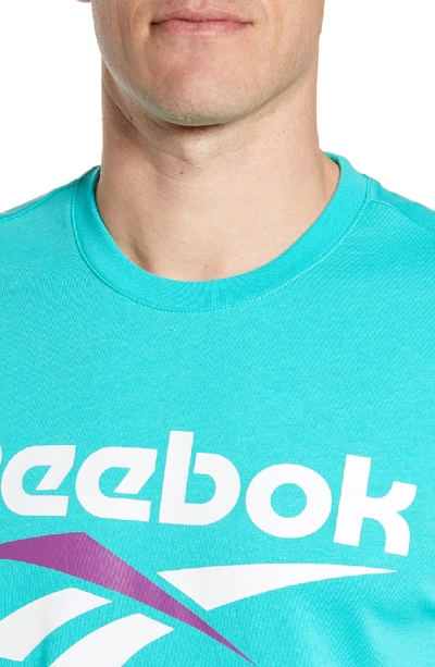 Shop Reebok Classics Vector Logo T-shirt In Timeless Teal