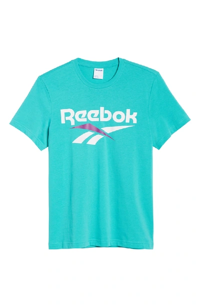 Shop Reebok Classics Vector Logo T-shirt In Timeless Teal