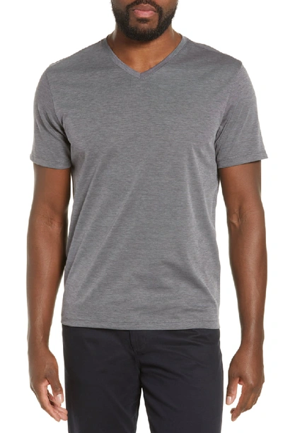 Shop Zachary Prell Brookville Regular Fit Pique T-shirt In Charcoal