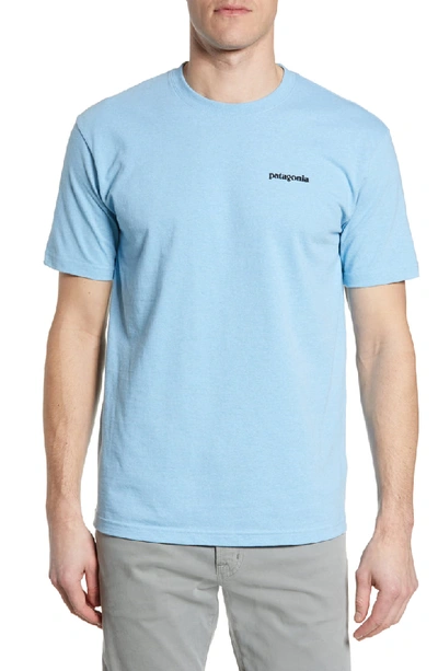 Shop Patagonia Fitz Roy Tarpon Responsibili-tee T-shirt In Break Up Blue