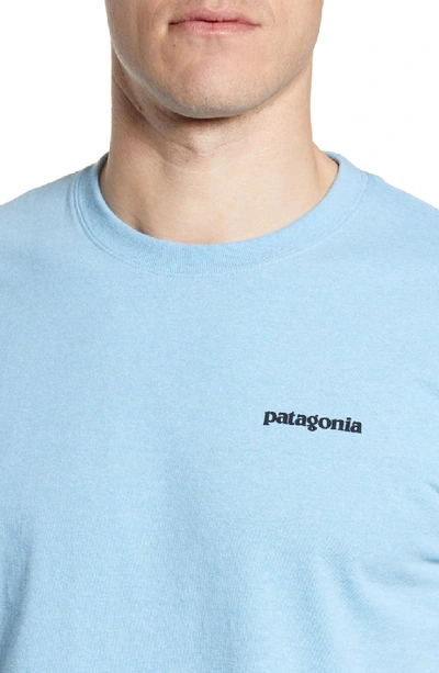 Shop Patagonia Fitz Roy Tarpon Responsibili-tee T-shirt In Break Up Blue