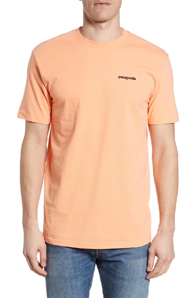 Shop Patagonia Fitz Roy Tarpon Responsibili-tee T-shirt In Peach Sherbet