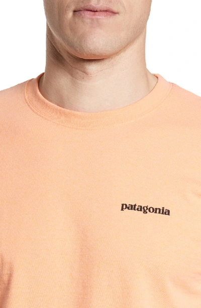 Shop Patagonia Fitz Roy Tarpon Responsibili-tee T-shirt In Peach Sherbet