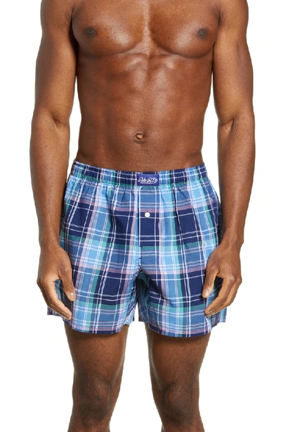 Shop Polo Ralph Lauren Plaid Hanging Boxers In Taylor Plaid