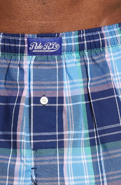 Shop Polo Ralph Lauren Plaid Hanging Boxers In Taylor Plaid