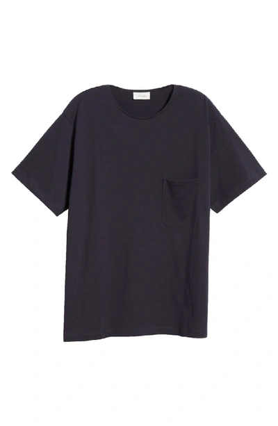 Shop Lemaire Crewneck T-shirt In Blue Black