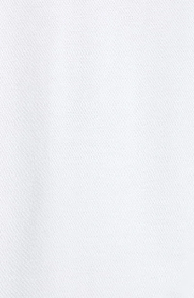 Shop Versace Crystal Button Polo In Optical White