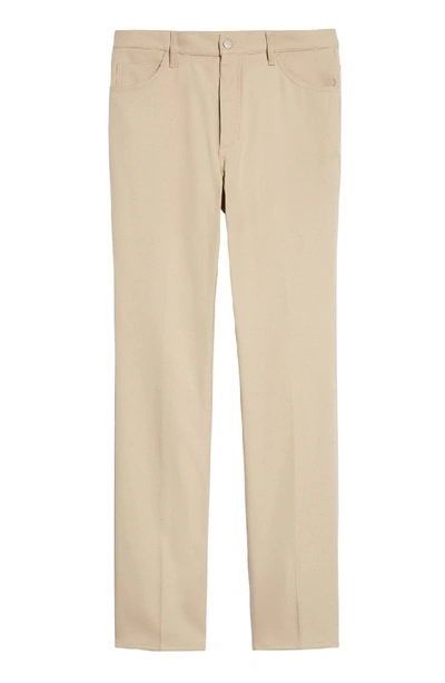 Shop Maison Margiela Straight Leg Twill Pants In Beige