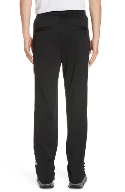 Shop Y-3 X Adidas 3-stripes Slim Fit Track Pants In Black