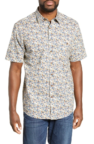Shop Rodd & Gunn Thorton Regular Fit Print Shirt In Riviera