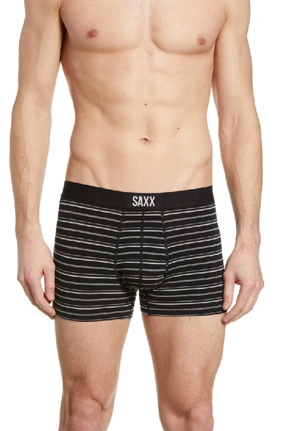 Shop Saxx Vibe Stretch Trunks In Black Coast Stripe