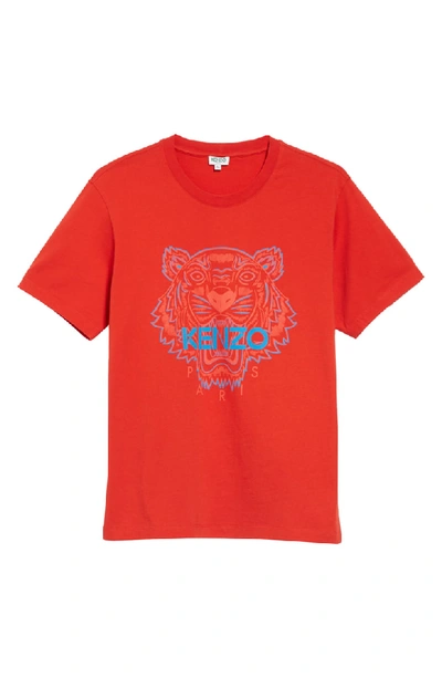 Shop Kenzo Tiger Graphic T-shirt In Red