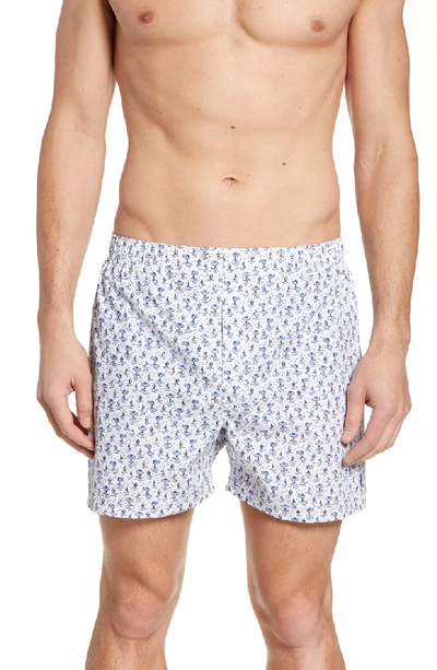 Shop Polo Ralph Lauren 3-pack Woven Boxers In Lighthouse/ Scott/ Ham