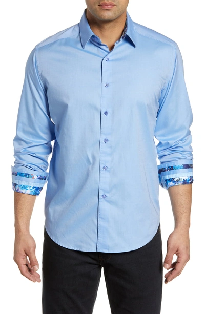 Shop Robert Graham Rutherford Classic Fit Sport Shirt In Light Blue