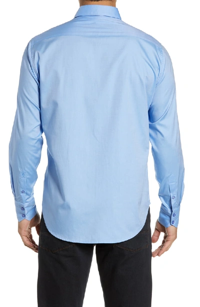 Shop Robert Graham Rutherford Classic Fit Sport Shirt In Light Blue