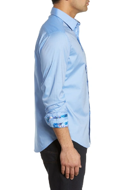 Shop Robert Graham Rutherford Classic Fit Sport Shirt In Light Blue