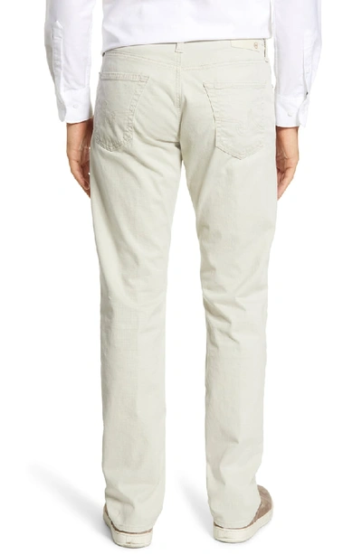 Shop Ag Everett Sud Slim Straight Leg Pants In Pale Traverton