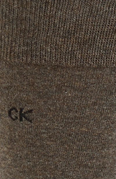 Shop Calvin Klein Assorted 3-pack Socks In Assorted Brown