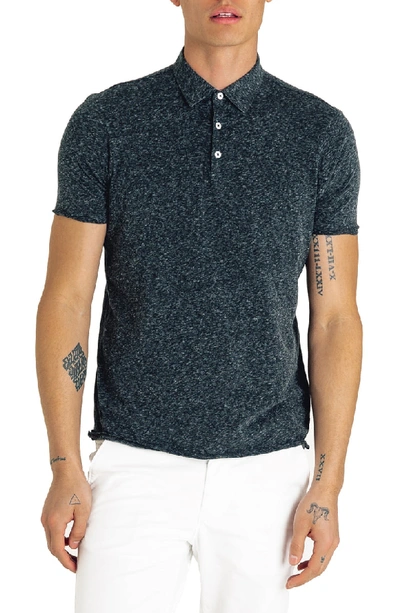 Shop Good Man Brand Slim Fit Jersey Polo In Charcoal Heather