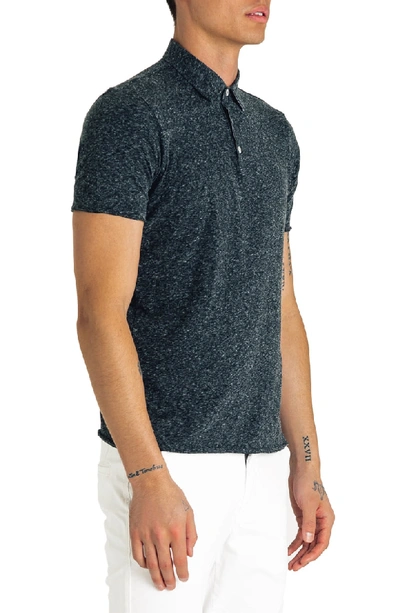 Shop Good Man Brand Slim Fit Jersey Polo In Charcoal Heather