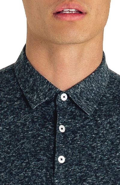 Shop Good Man Brand Slim Fit Jersey Polo In Charcoal Heather