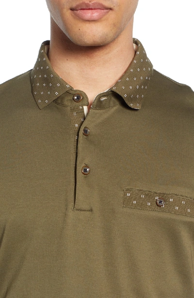 Shop Ted Baker Critter Slim Fit Polo In Khaki
