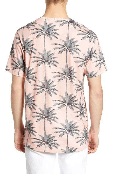 Shop Ted Baker Spida Slim Fit Tree Print T-shirt In Coral