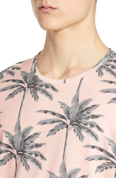 Shop Ted Baker Spida Slim Fit Tree Print T-shirt In Coral