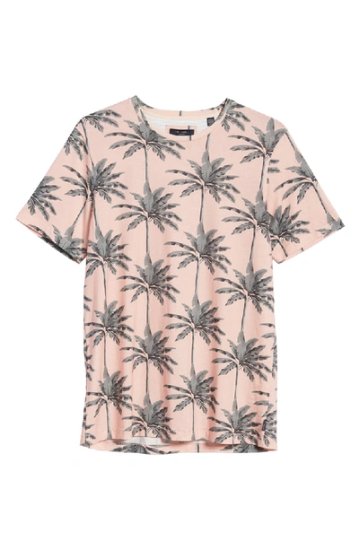 Shop Ted Baker Spida Slim Fit Tree Print T-shirt In Coral