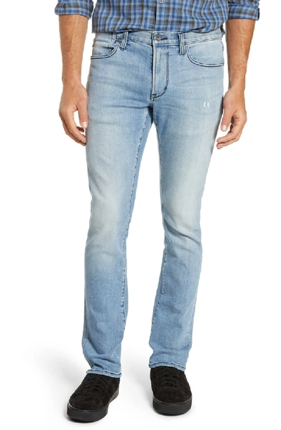 Shop John Varvatos Bowery Slim Straight-leg Jeans In Blue Ice